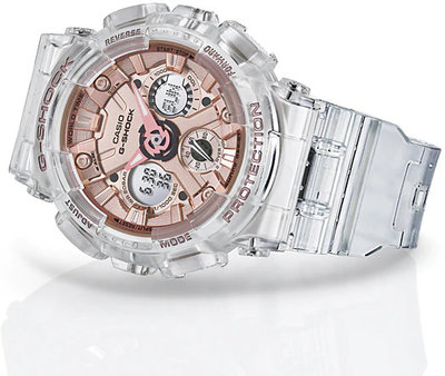Casio G-Shock Original GMA-S120SR-7AER S Series Transparent x Pink Gold Collection