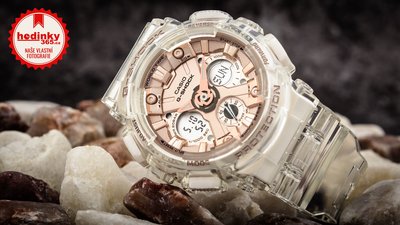 Casio G-Shock Original GMA-S120SR-7AER S Series Transparent x Pink Gold Collection