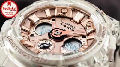 Casio G-Shock Original GMA-S120SR-7AER S Series Transparent x Pink Gold Collection