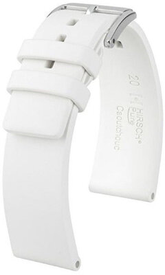 Kaučukový řemínek Hirsch Pure 40418800-2, bílý, přírodní kaučuk, délka M, Quick Release