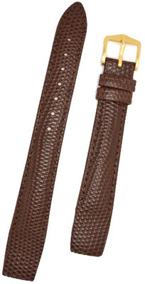 Kožený řemínek Hirsch Rainbow M 12302610OE-1, hnědý, teletina, open end (pro pevné stěžejky), délka M, Quick Release