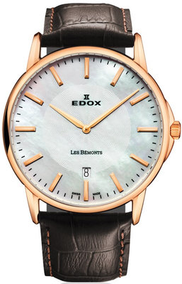 Edox Les Bémonts Slim Line Date Quartz 56001 37R NAIR