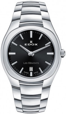 Edox Les Bémonts Ultra Slim Date Quartz 57004-3-nin