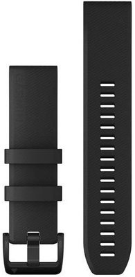 Silikonový řemínek 22mm (pro Garmin Fenix 8/7/6 (47mm), Epix 2 aj.), černý, QuickFit, 010-12901-00
