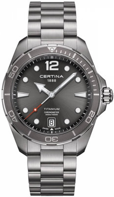 Certina DS Action Gent Quartz COSC Chronometer Titanium C032.451.44.087.00