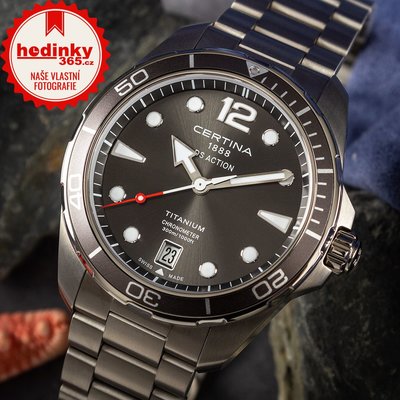 Certina DS Action Gent Quartz COSC Chronometer Titanium C032.451.44.087.00