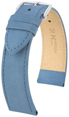 Kožený řemínek Hirsch Osiris L 03433082-2, modrý, teletina, prodloužená délka