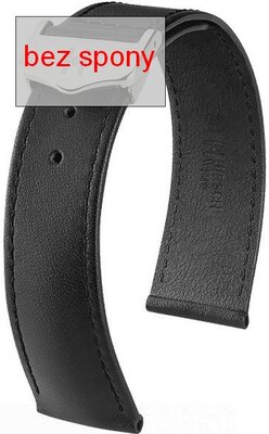 Černý kožený řemínek Hirsch Voyager 07175450-2 (Teletina)