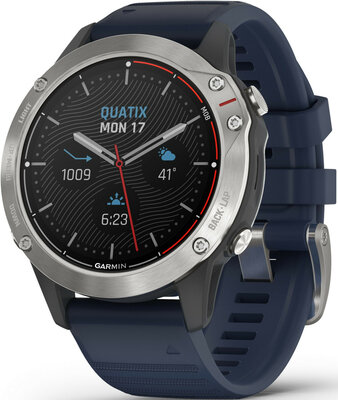 Garmin Quatix 6 PRO Glass Silver/Blue Band (II. Jakost)