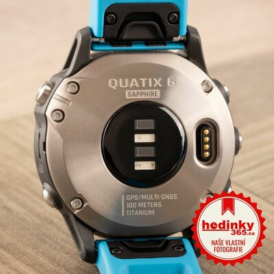 Garmin Quatix 6 PRO Sapphire Titanium/Titanium Band (+ náhradní řemínek)