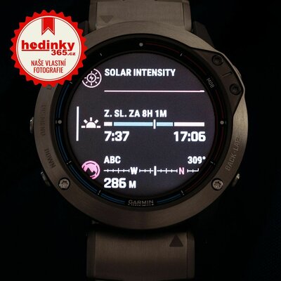 Garmin Quatix 6X PRO Solar Titanium/Titanium Band (+ náhradní řemínek)