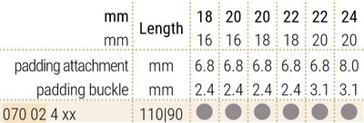 Kožený řemínek Hirsch Navigator 07002410-2, hnědý, teletina, délka L