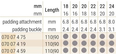 Kožený řemínek Hirsch Navigator 07007419-2, hnědý, aligátoří kůže, délka L