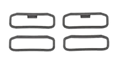 Silikonové poutko Garmin (pro QuickFit 22, Instinct, Instinct 2 aj.), black, 2ks