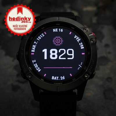 Garmin Fenix 6 PRO Solar, Gray/Black Band (MAP/Music)