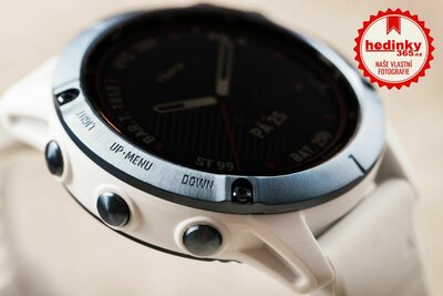 Garmin Fenix 6 PRO Solar, Titanium Blue/White Band