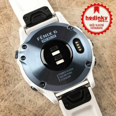 Garmin Fenix 6 PRO Solar, Titanium Blue/White Band