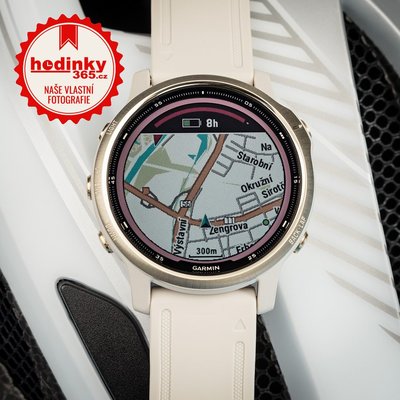 Garmin Fenix 6S PRO Solar, LightGold/Sand Band (MAP/Music)
