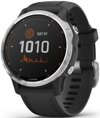 Garmin Fenix 6S Solar, Silver/Black Band (zánovní)