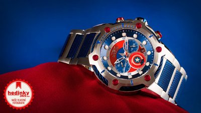 Invicta Marvel Men Quartz 52mm Chronograph 27965 Captain America Limited Edition 4000pcs
