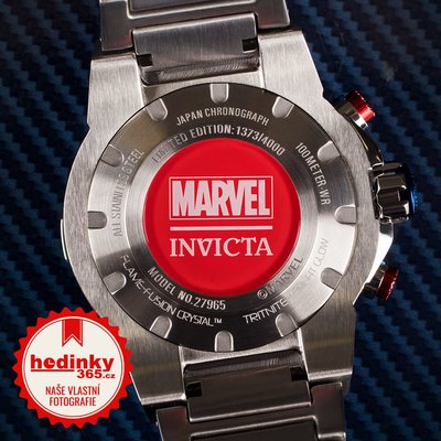 Invicta Marvel Men Quartz 52mm Chronograph 27965 Captain America Limited Edition 4000pcs