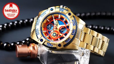 Invicta Marvel Quartz 44mm 27019 Captain America Limited Edition 4000pcs