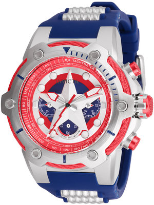 Invicta Marvel Quartz 51mm Chronograph 26894 Captain America Limited Edition 4000pcs