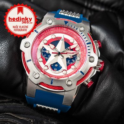 Invicta Marvel Quartz 51mm Chronograph 26894 Captain America Limited Edition 4000pcs