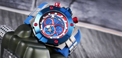 Invicta Marvel Quartz Chronograph 30313 Captain America Limited Edition 3000pcs