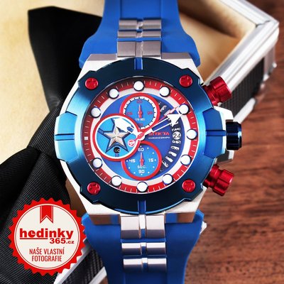 Invicta Marvel Quartz Chronograph 30313 Captain America Limited Edition 3000pcs