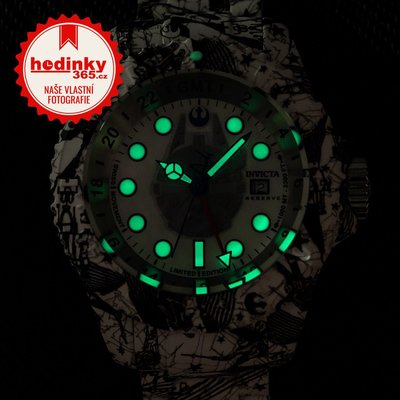 Invicta Star Wars Quartz 52mm GMT 33309 Rebel Alliance Limited Edition 1977pcs