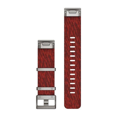 Nylonový řemínek Garmin 22mm, Red, QuickFit, 010-12738-22