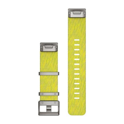 Nylonový řemínek Garmin 22mm, Yellow/Green, QuickFit, 010-12738-23