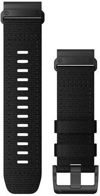 Řemínek Garmin QuickFit 26mm, nylonový, černý, černá přezka (Fenix 7X/6X/5X, Tactix aj.)