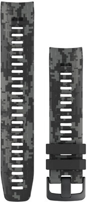 Silikonový řemínek Garmin 22mm (pro Instinct), šedý/maskáčový