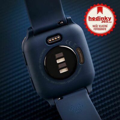 Garmin Venu Sq Music, Light Gold/Blue Band