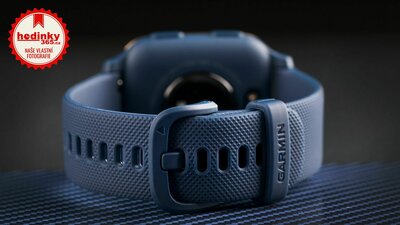 Garmin Venu Sq Music, Light Gold/Blue Band