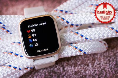 Garmin Venu Sq Music, RoseGold/Sand Band