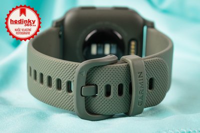 Garmin Venu Sq Music, Slate / Green Band