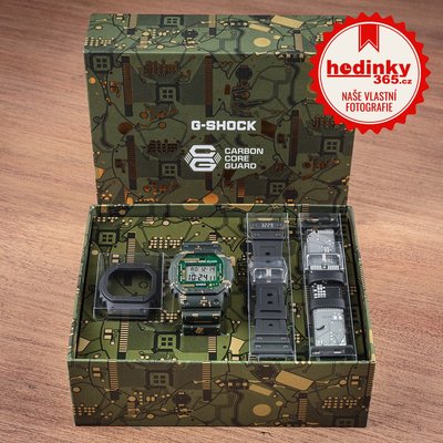 Casio G-Shock Original DWE-5600CC-3ER Carbon Core Guard Circuit Board Camouflage Series (+ 2x náhradní řemínek)