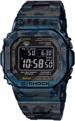 Casio G-Shock Original GMW-B5000TCF-2ER "Full Metal" Titanium Blue Camouflage