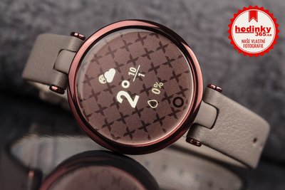 Garmin Lily Classic Dark Bronze / Paloma, Leather Band
