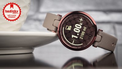 Garmin Lily Classic Dark Bronze / Paloma, Leather Band