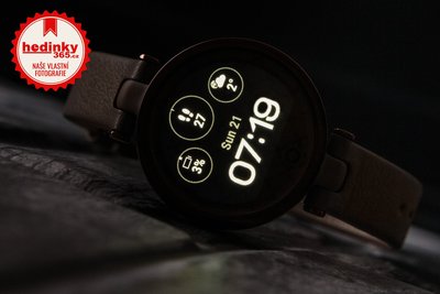 Garmin Lily Classic Dark Bronze / Paloma, Leather Band