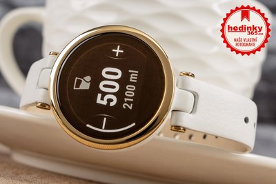 Garmin Lily Classic Light Gold / White, Leather Band
