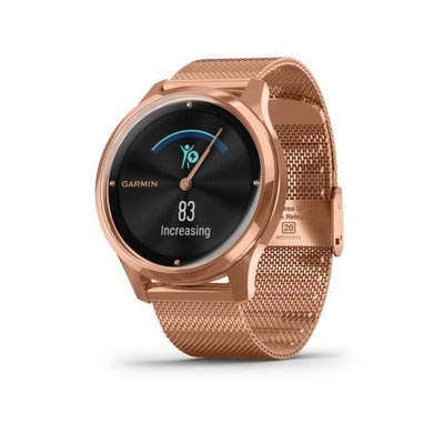 Garmin Vívomove 3 Luxe, 18K RoseGold/Milanese Band (Premium)