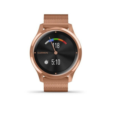 Garmin Vívomove 3 Luxe, 18K RoseGold/Milanese Band (Premium)