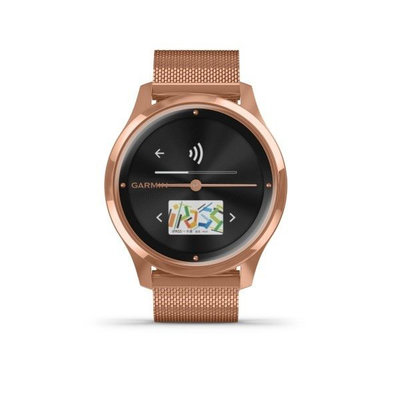 Garmin Vívomove 3 Luxe, 18K RoseGold/Milanese Band (Premium)