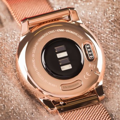 Garmin Vívomove 3 Luxe, 18K RoseGold/Milanese Band (Premium)