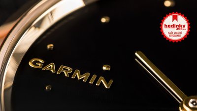 Garmin Vívomove 3 Luxe, 24K Gold / Black Leather Band (Premium)